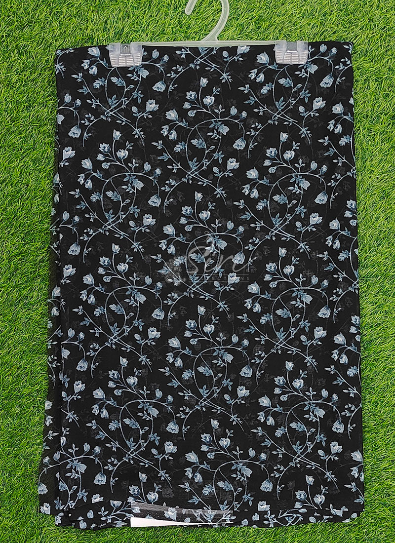 Authentic Garden Vareli Printed Georgette Saree