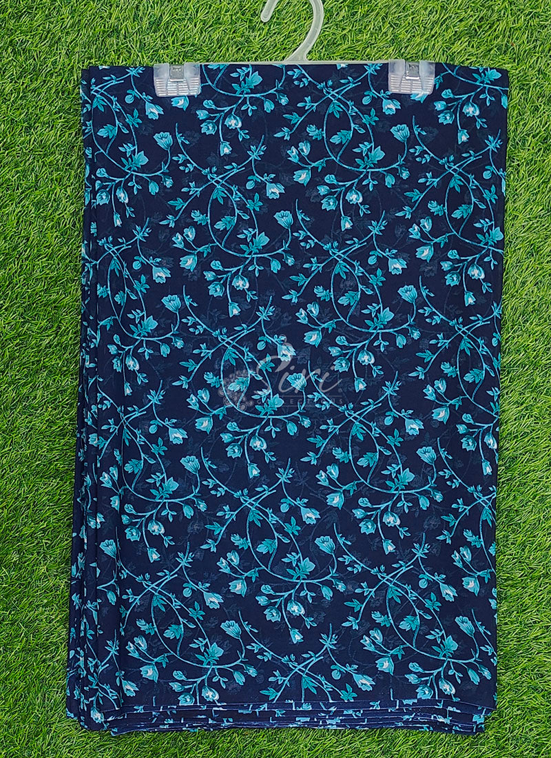 Authentic Garden Vareli Printed Georgette Saree