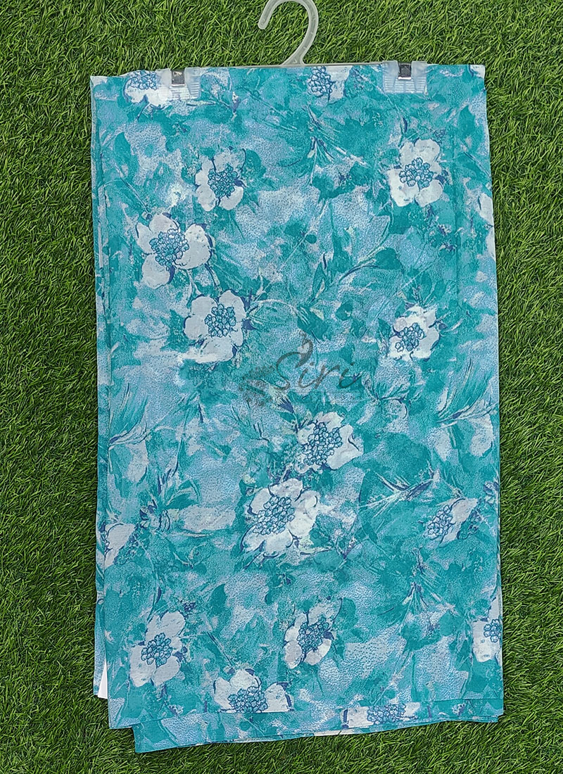 Authentic Garden Vareli Printed Georgette Saree