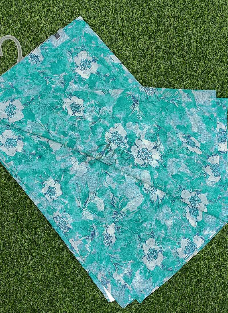 Authentic Garden Vareli Printed Georgette Saree