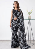 Authentic Garden Vareli Printed Georgette Saree