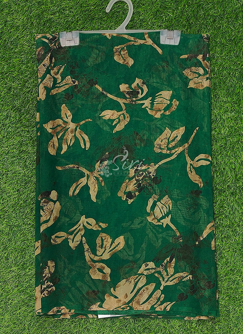 Authentic Garden Vareli Printed Georgette Saree