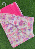 Exclusive Garden Vareli Printed Lentus Saree with Blouse