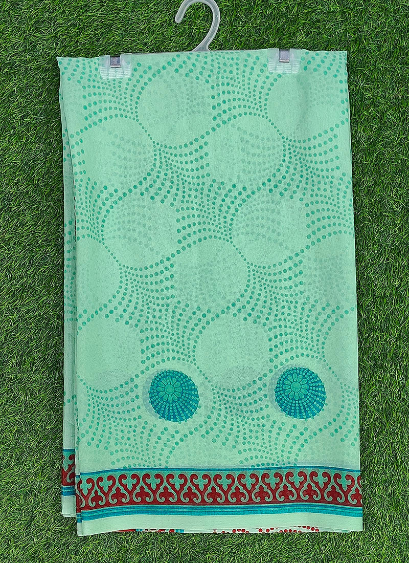 Exclusive Garden Vareli Printed Lentus Saree