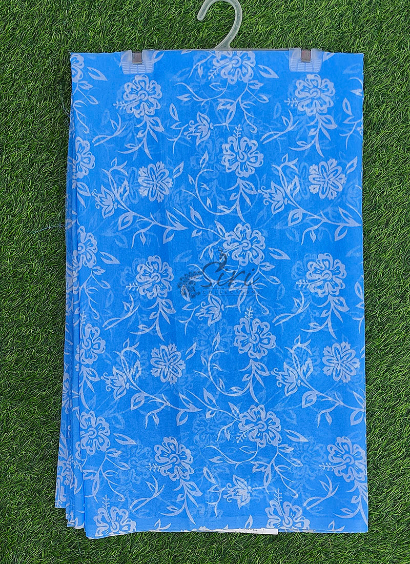 Exclusive Garden Vareli Printed Lentus Saree