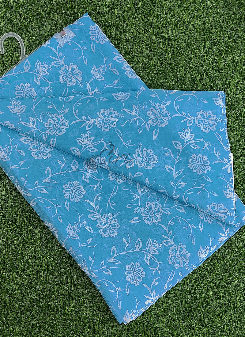 Exclusive Garden Vareli Printed Lentus Saree