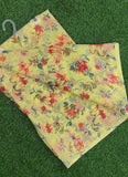 Exclusive Garden Vareli Printed Lentus Saree