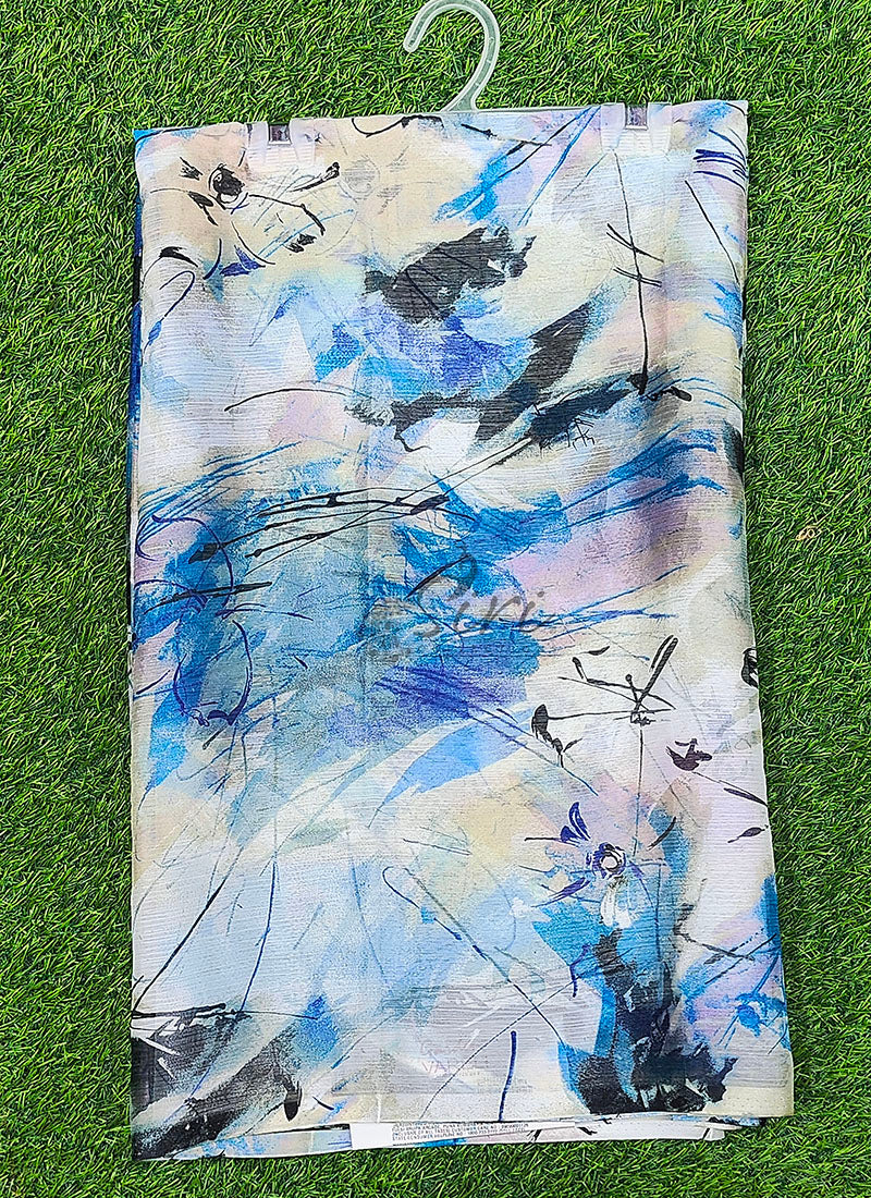 High Quality Garden Vareli Printed Nara Chiffon Saree