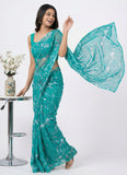 High Quality Garden Vareli Printed Nara Chiffon Saree