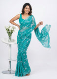 High Quality Garden Vareli Printed Nara Chiffon Saree