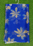 Latest Beautiful Royal Blue Colour Nara Chiffon Saree