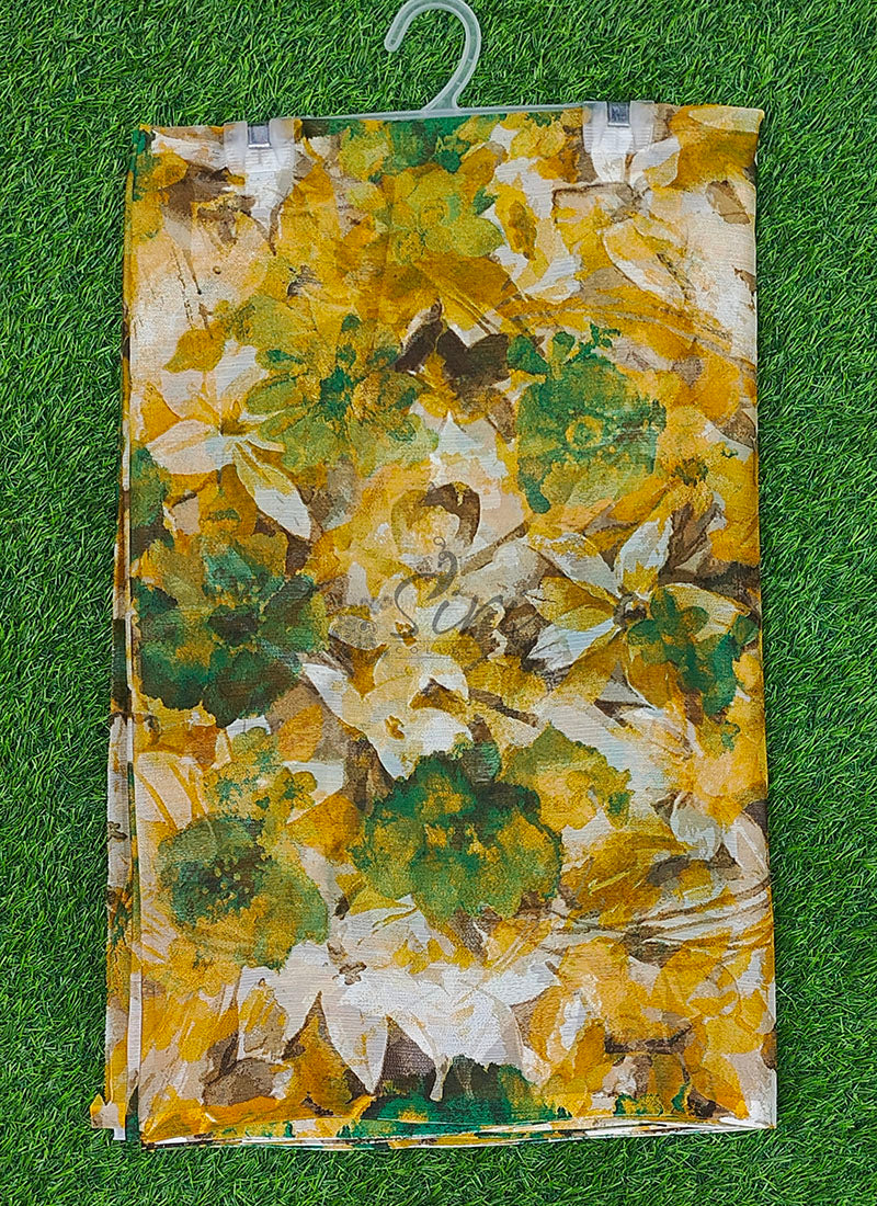 High Quality Garden Vareli Printed Nara Chiffon Saree