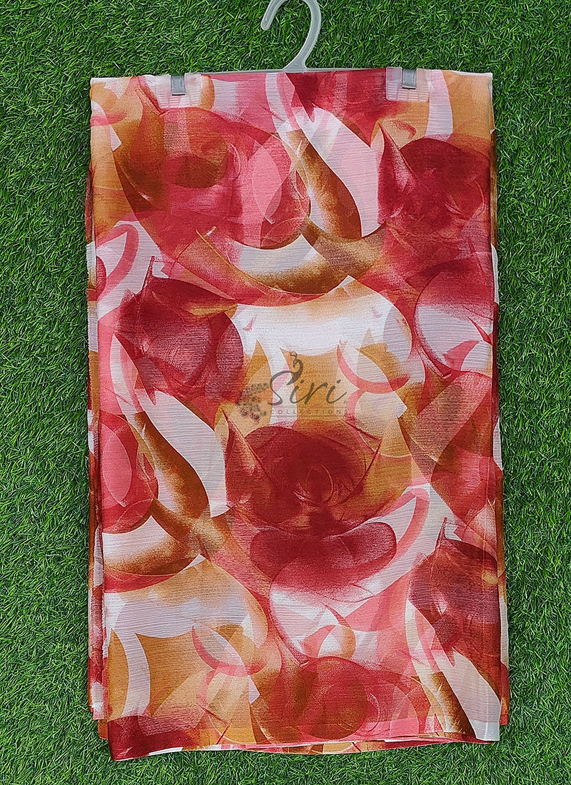 Garden Vareli Printed Nara Chiffon Saree