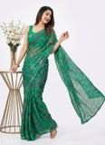 High Quality Garden Vareli Printed Nara Chiffon Saree