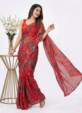 High Quality Garden Vareli Printed Nara Chiffon Saree