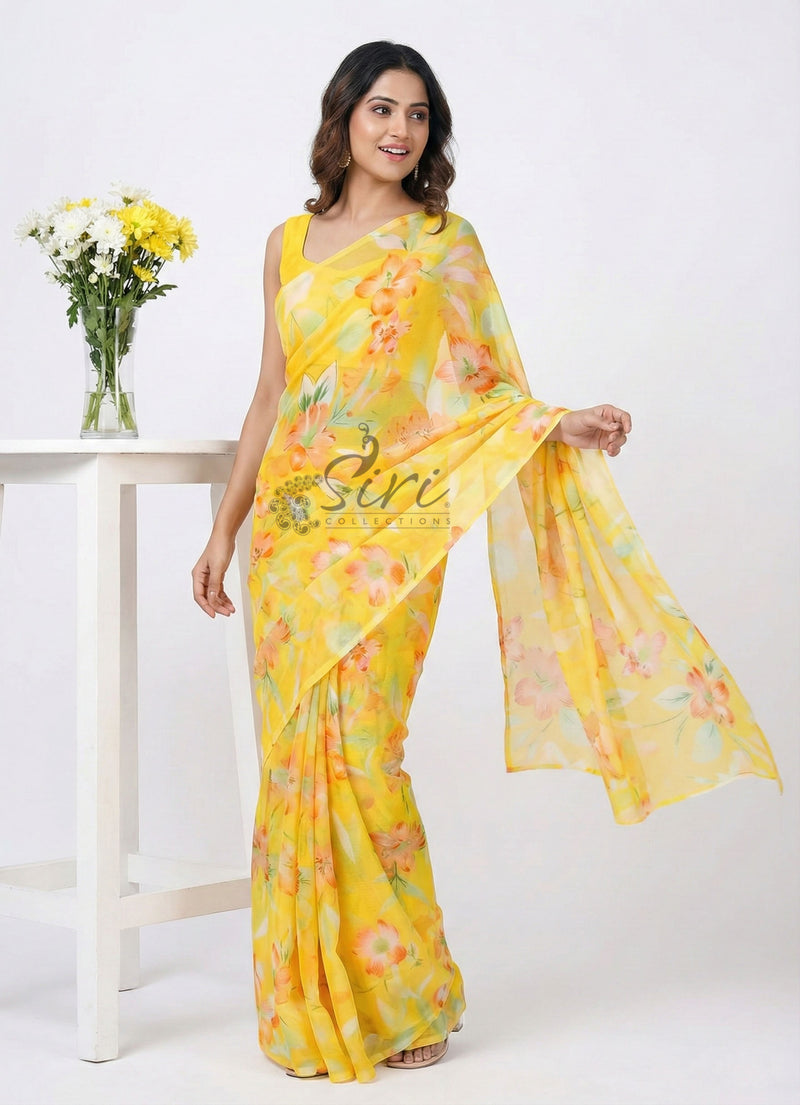 Exclusive Garden Vareli Nara Chiffon Saree