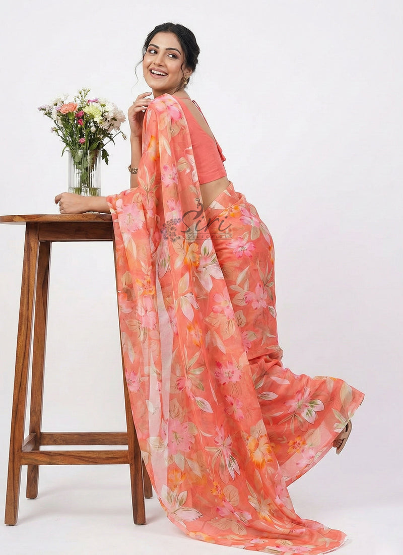 Exclusive Garden Vareli Nara Chiffon Saree