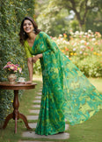 Garden Vareli Printed Nara Chiffon Saree