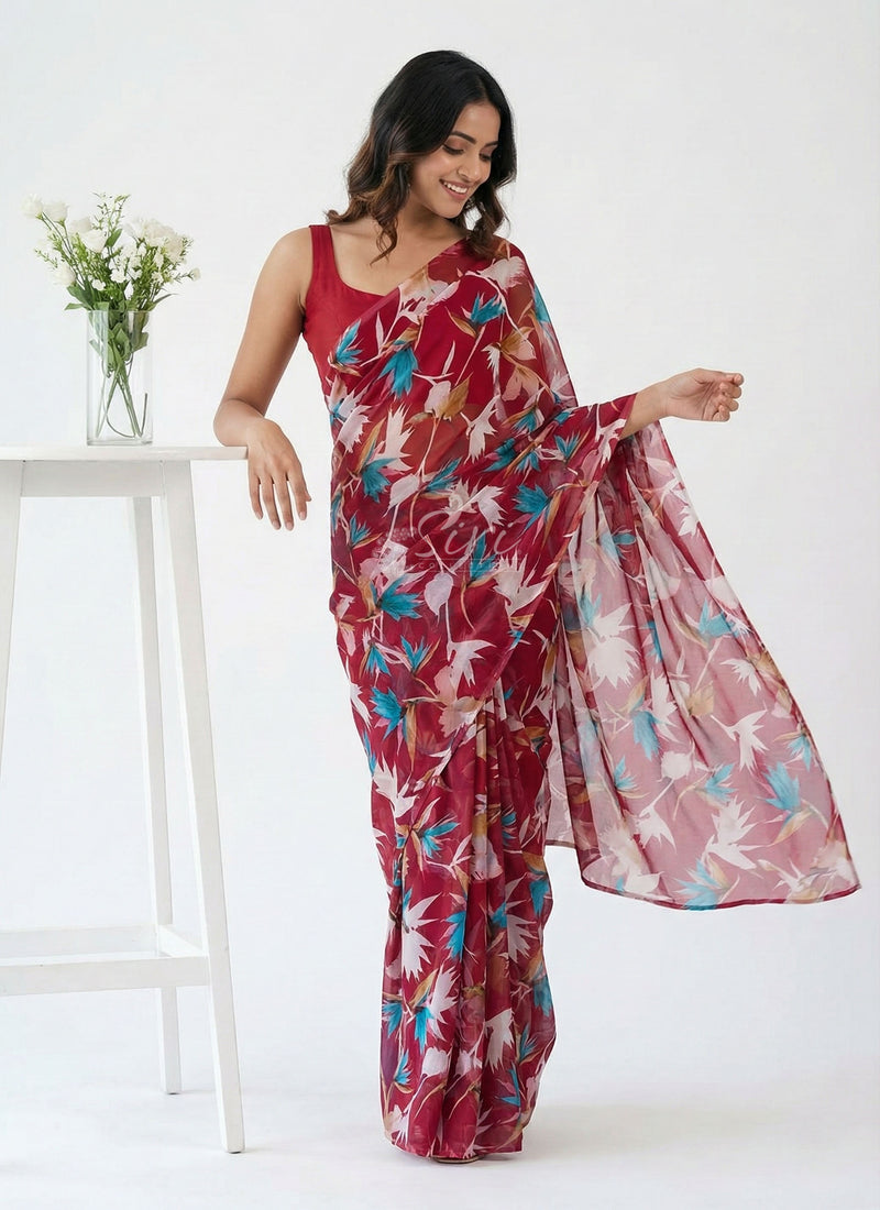 Exclusive Garden Vareli Nara Chiffon Saree