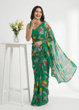 Latest Garden Vareli Floral Nara Chiffon Saree