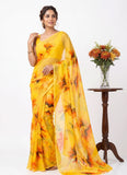 High Quality Garden Vareli Printed Nara Chiffon Saree