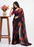 Latest Garden Vareli Printed Nara Chiffon Saree