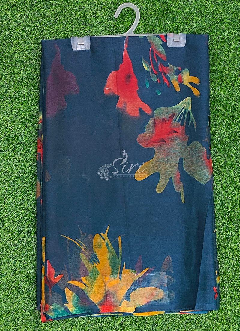Latest Garden Vareli Printed Nara Chiffon Saree