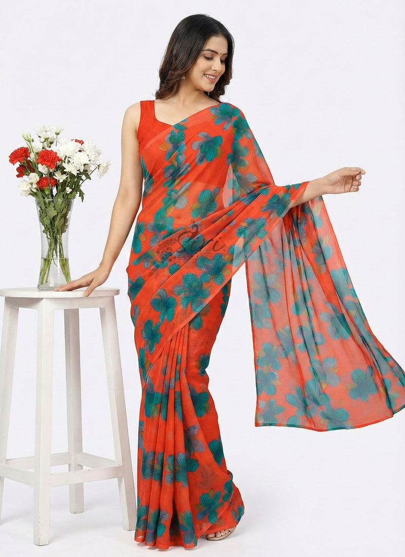 Exclusive Garden Vareli Nara Chiffon Saree