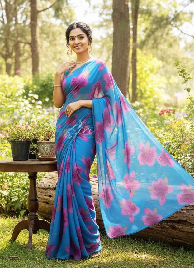 Exclusive Garden Vareli Nara Chiffon Saree