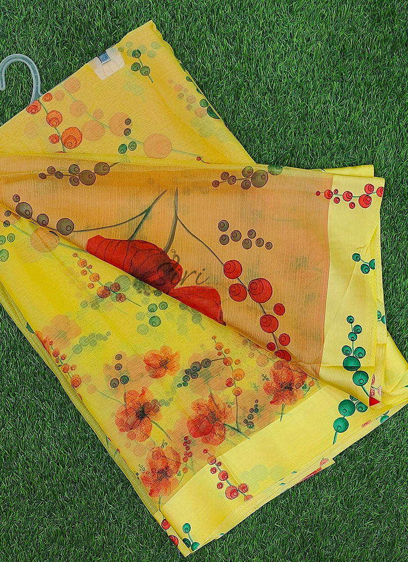 Exclusive Garden Fiona Border Nara Chiffon Saree