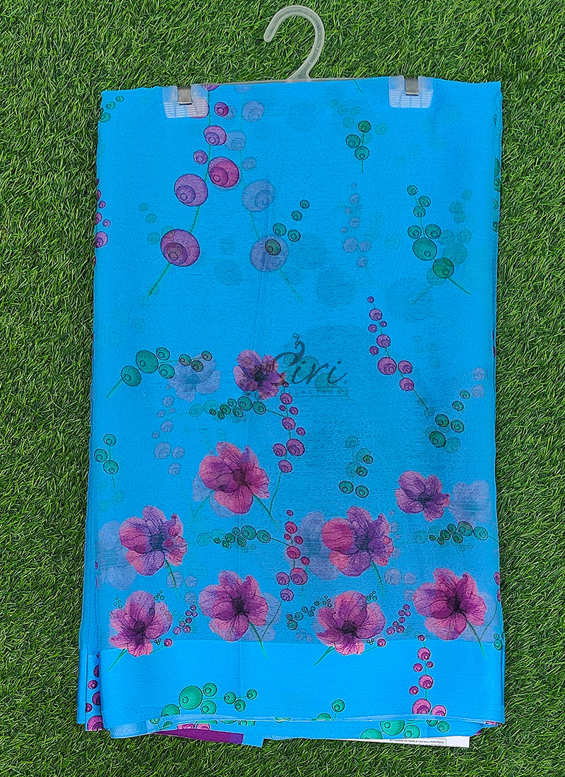 Exclusive Garden Fiona Border Nara Chiffon Saree