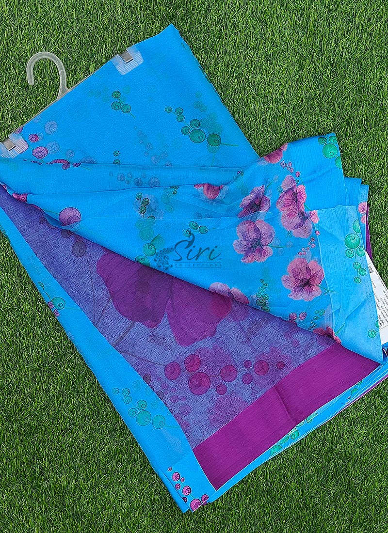 Exclusive Garden Fiona Border Nara Chiffon Saree