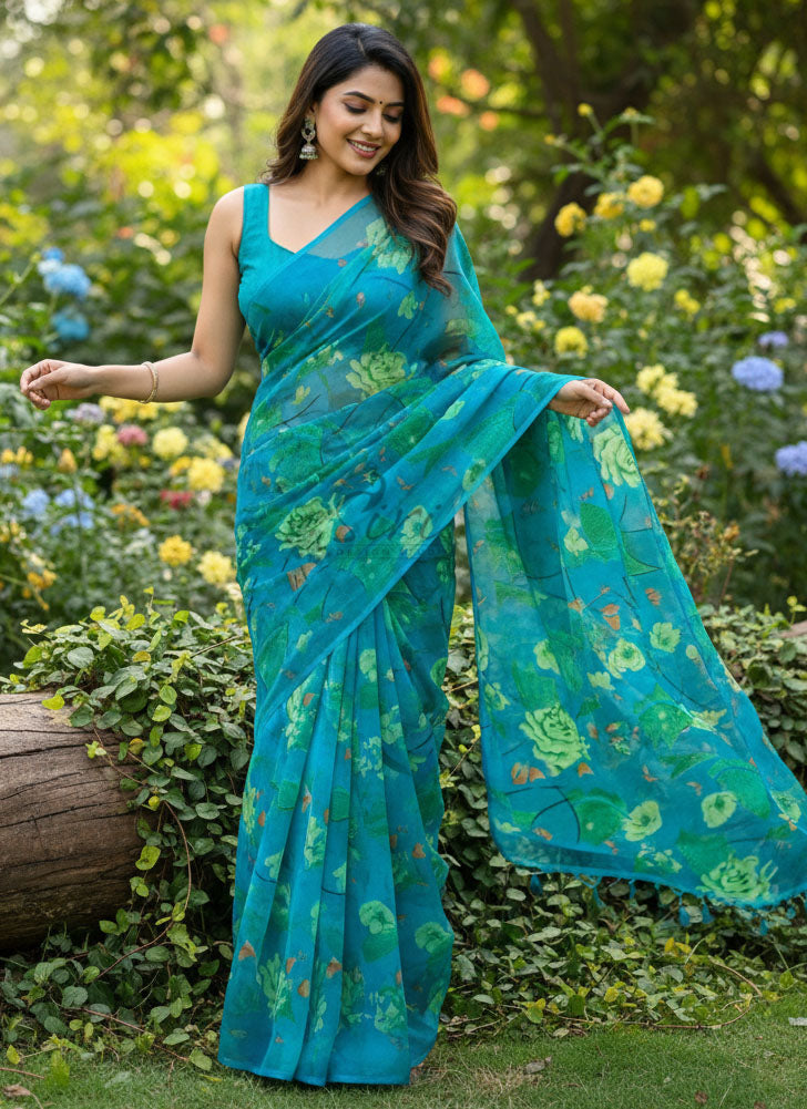 Exclusive Garden Vareli Nara Chiffon Saree