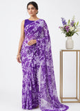 Latest Authentic Garden Vareli Nara Chiffon Saree