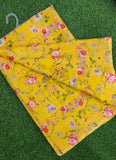 Latest Garden Vareli Yellow Floral Nara Chiffon Saree