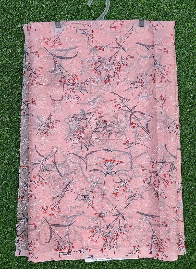 High Quality Garden Vareli Printed Nara Chiffon Saree