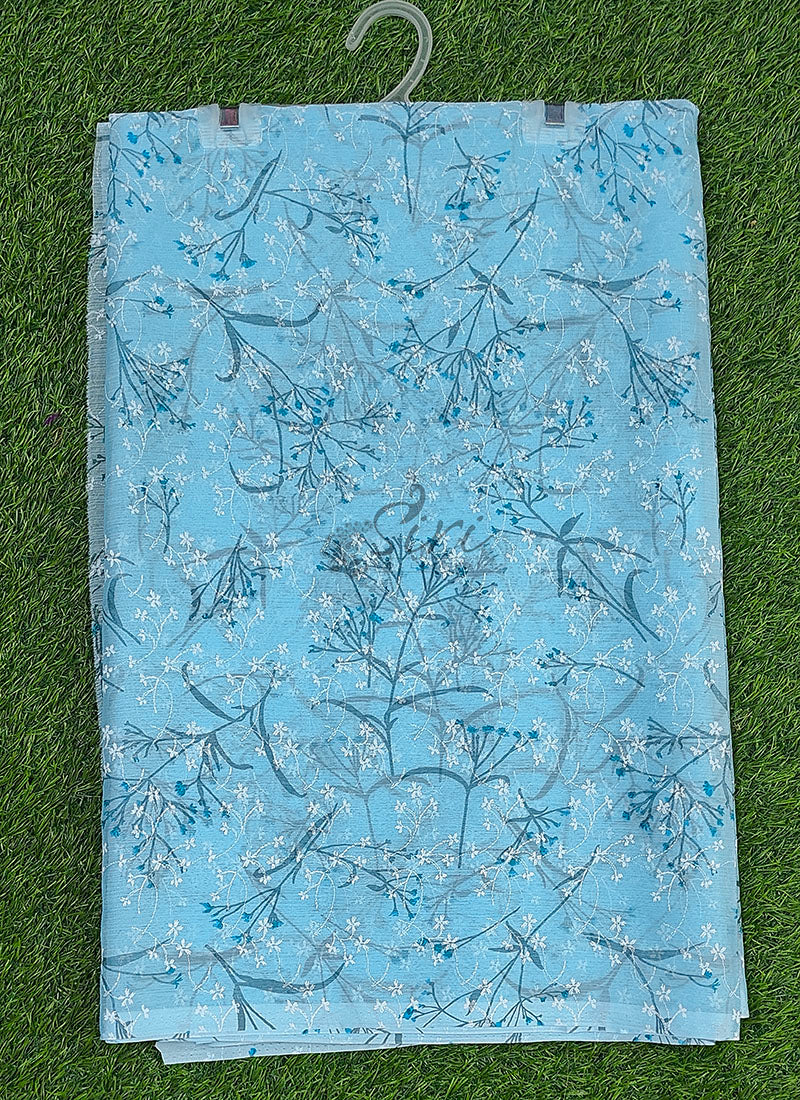 High Quality Garden Vareli Printed Nara Chiffon Saree