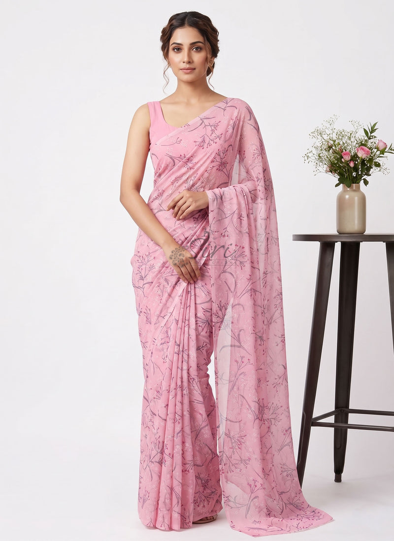Soft & Lightweight Garden Vareli Nara Chiffon Saree