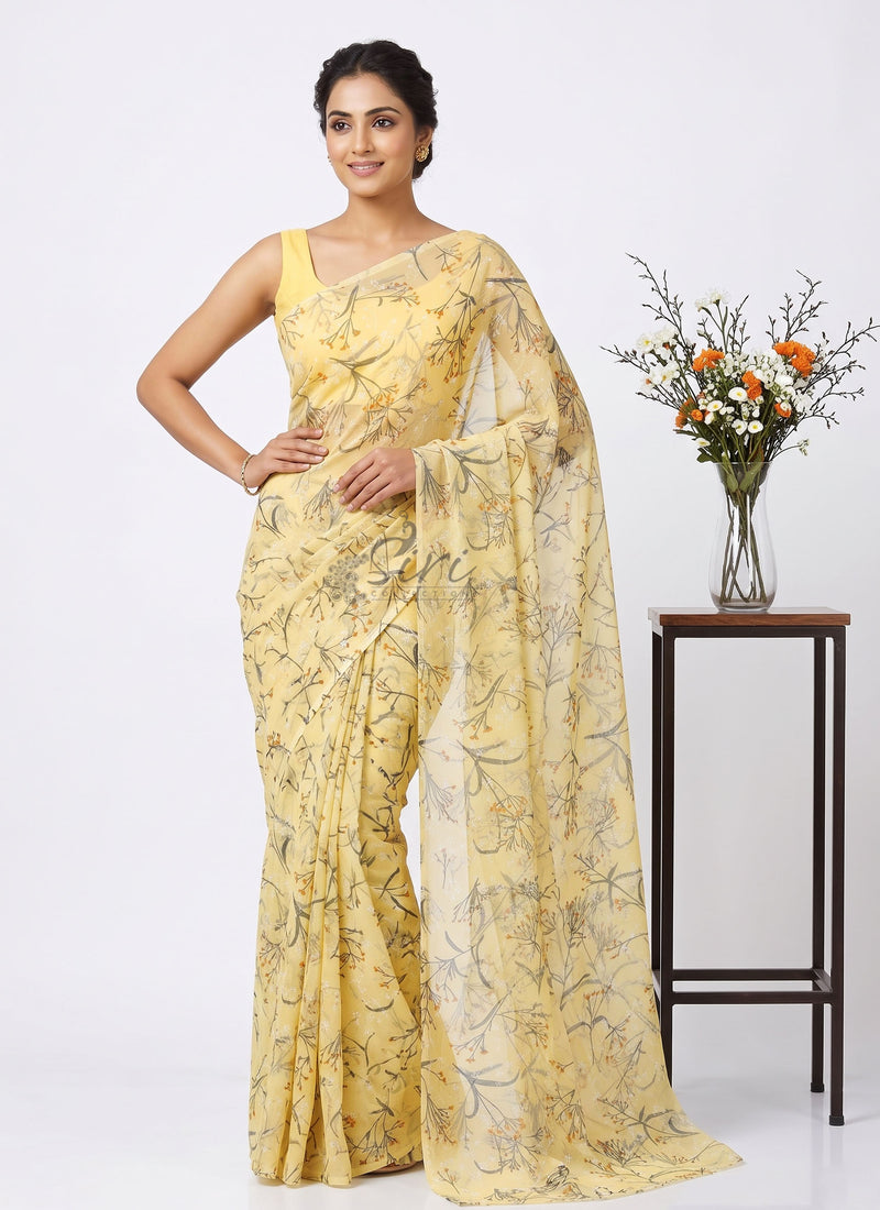 Soft & Lightweight Garden Vareli Nara Chiffon Saree