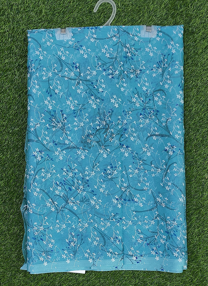 High Quality Garden Vareli Printed Nara Chiffon Saree