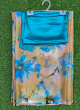 Garden Vareli Printed Nara Chiffon Saree with Blouse