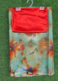 Garden Vareli Printed Nara Chiffon Saree with Blouse