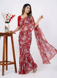 Garden Vareli Printed Nara Chiffon Saree