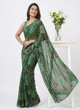 High Quality Garden Vareli Printed Nara Chiffon Saree