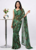 High Quality Garden Vareli Printed Nara Chiffon Saree