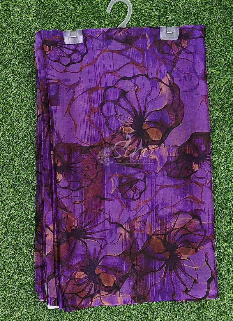 High Quality Garden Vareli Printed Nara Chiffon Saree