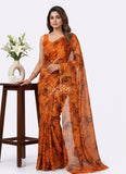 High Quality Garden Vareli Printed Nara Chiffon Saree
