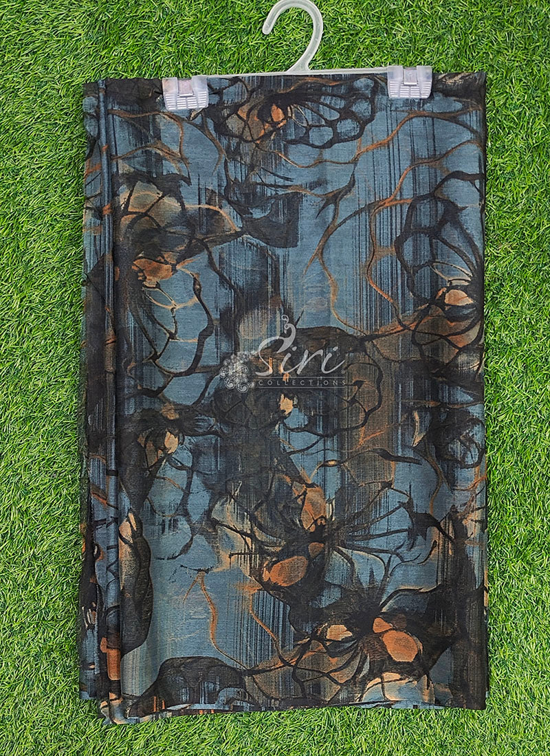 High Quality Garden Vareli Printed Nara Chiffon Saree