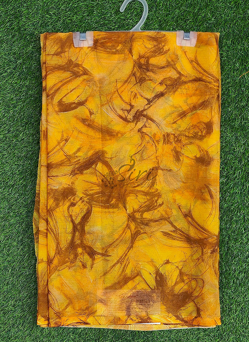 Authentic Garden Vareli Printed Nara Chiffon Saree