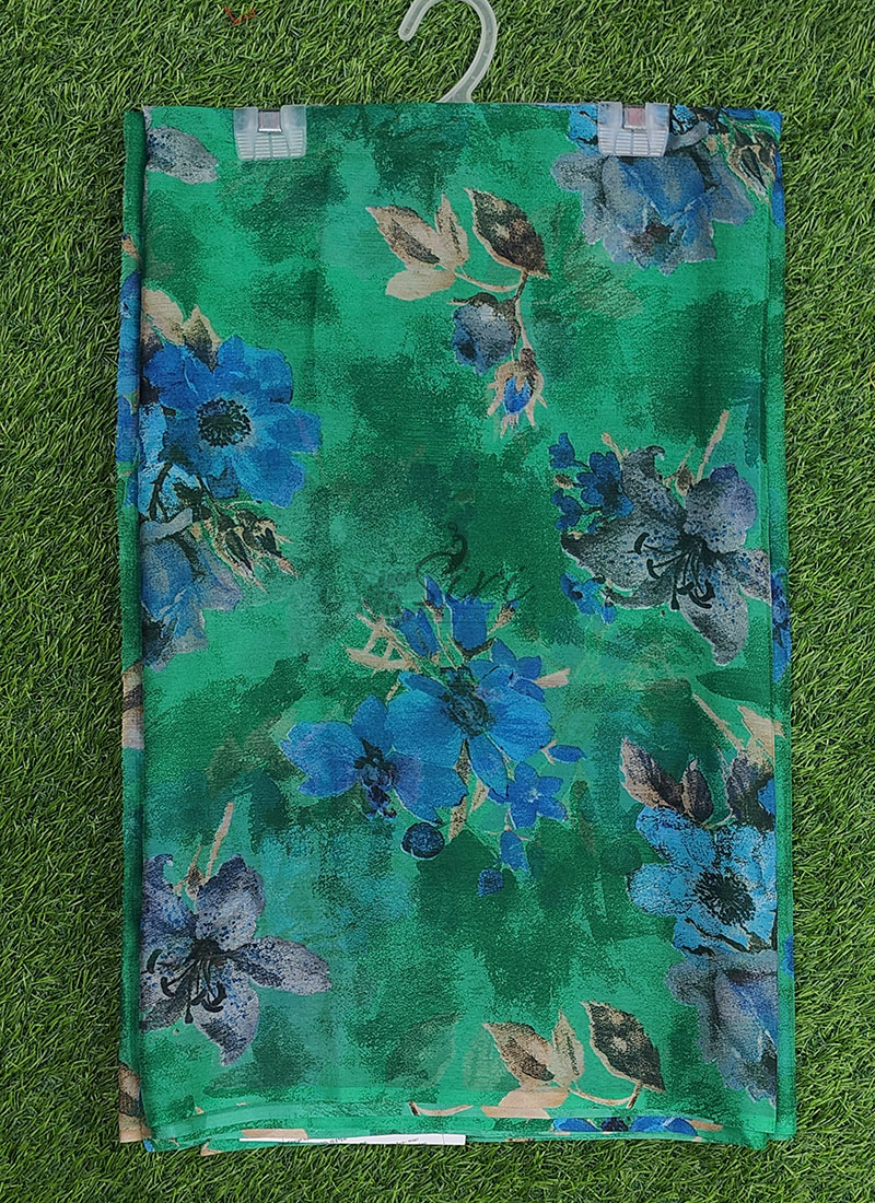 Latest Garden Vareli Printed Nara Chiffon Saree